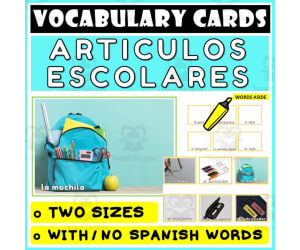 Spanish Language Vocabulary Flashcards 34