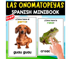 SPANISH MINIBOOK | ANIMAL ONOMATOPOEIA