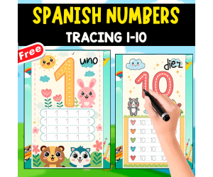 SPANISH NUMBERS FOR TRACING | 1-10 WORKSHEETS