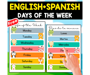 Spanish Days of the Week – Classroom Poster