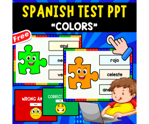 SPANISH PPT QUIZ | COLORS IN SPANISH | VOCABULARY