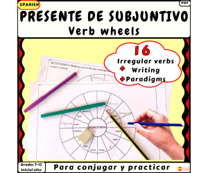 Spanish Present Subjunctive: 16 Irregular Verbs, Conjugation & Writing