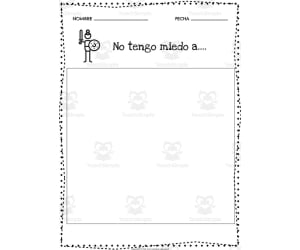 Spanish: Primary Writing Program | "I'm not afraid of..."- Escritura Primaria en español.