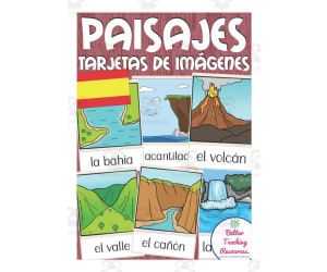 Spanish: Scenery Flash Cards