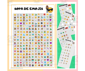 Spanish: SOPA DE EMOJIS - Emojis' Soup
