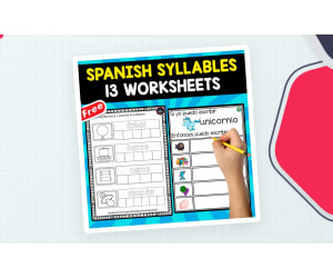 SPANISH SYLLABLES | 13 FREE WORKSHEETS