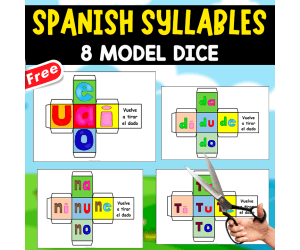 SPANISH SYLLABLES | 8 MODEL DICE