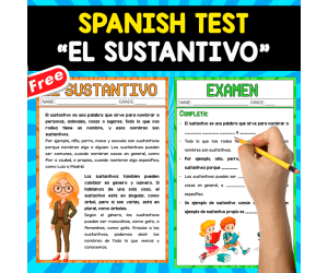 SPANISH TEST | EL SUSTANTIVO