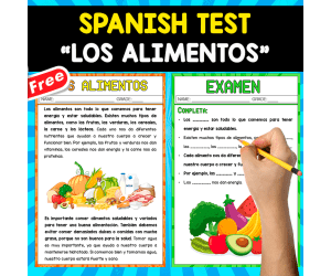 SPANISH TEST | LOS ALIMENTOS