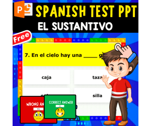 SPANISH TEST PPT | EL SUSTANTIVO | 10 EXERCISES