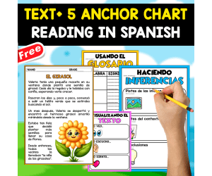 SPANISH TEXT + 5 ANCHOR CHART | EL GIRASOL