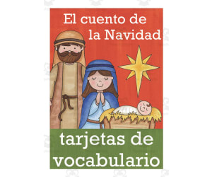 Spanish: The Story of Christmas Flash Cards