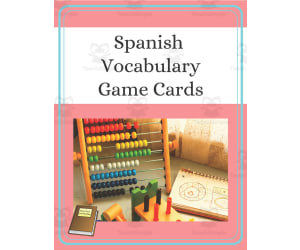 Spanish: Vocabulary Game Cards