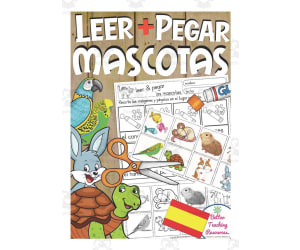 Spanish: Vocabulary Practice Sheet | Pets Cut and Paste