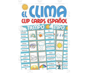 Spanish: Weather Clip Cards | Vocabulary Practice Activity