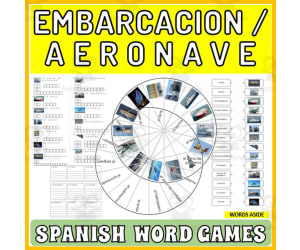 Spanish Word Puzzles Crossword Wordsearch Anagram CRAFTS