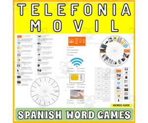 Spanish Word Puzzles Crossword Wordsearch Anagram MOBILE PHONE
