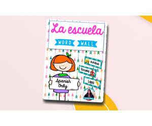 Spanish Word Wall Cards - La Escuela
