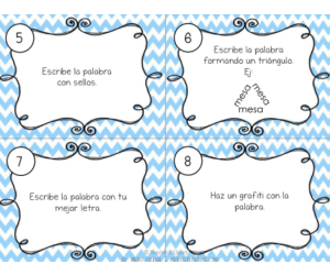 Spanish: Word Work Spelling