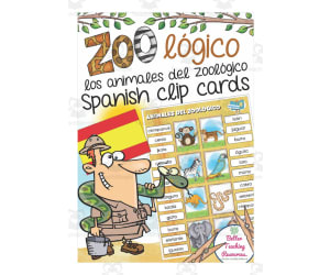 Spanish: Zoo Clip Cards | Vocabulary Practice Activity