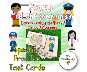 Speaking Practice Task Cards - Jobs | Careers | Community Helpers