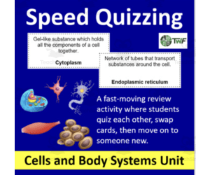 Speed Quizzing – Biology Complete Unit: Cells and Body Systems