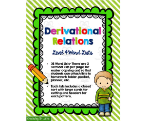 Spelling Level 4: Derivational Relations