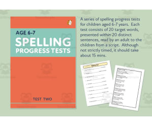 Spelling Progress Test - Test Two - Age 6-7 (KS1)