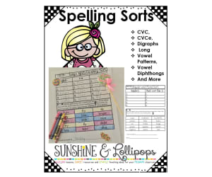 Spelling Sorts to Reinforce Spelling Patterns