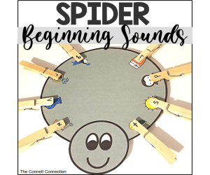 Spider Beginning Sound Clip Cards