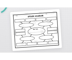 Spider Diagram Template – Reading & Writing Sheet
