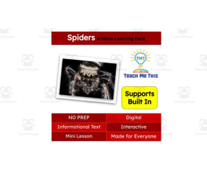 Spiders | Interactive Science Lesson | Micro-Learning Deck