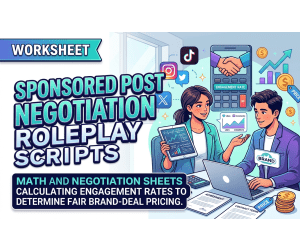 Sponsored Post Negotiation Roleplay Scripts