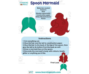 Spoon Mermaid Activity