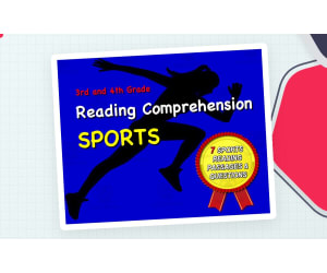 Sports Reading Comprehension Worksheets for 3rd - 4th Grade