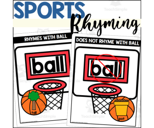 Sports Themed Rhyming Words