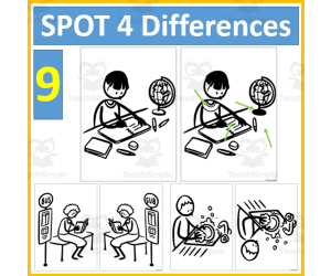 Spot Four Differences Series |9|