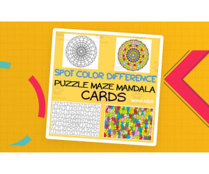 SPOT THE COLOR DIFFERENCE | PUZZLE MAZE MANDALA