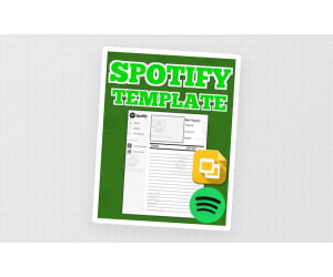 Spotify Album Review – Editable Writing Template