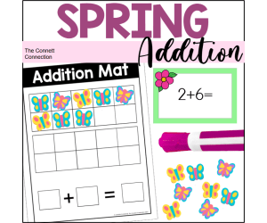 Spring Addition Math Station or Center