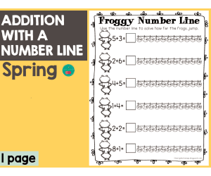 Spring Addition With a Number Line