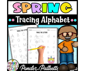 Spring Alphabet Tracing Activity