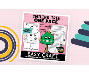Spring Blossom Tree One Page Paper Craft Art Activities