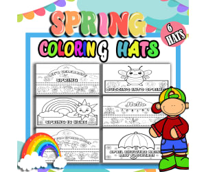 Spring Break Activities Crown Template | Preschool Kindergarten Spring