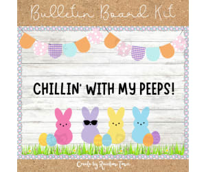 Spring Bulletin Board Door Decor Easter Classroom Decor