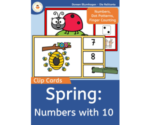 Spring: Clip Cards - Counting within 10 - Number Recognition
