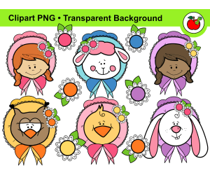 Spring Clipart – Kids Clipart, Farm Animals Clipart, Easter Clipart