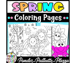 Spring Coloring Pages - Coloring Activity