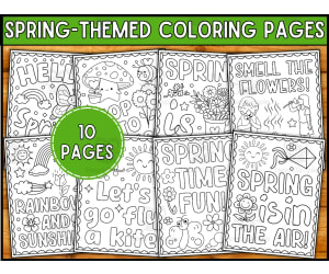Spring Coloring Pages for Kids