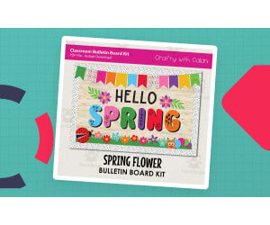 Spring Flowers Bulletin Board – Classroom Door Kit